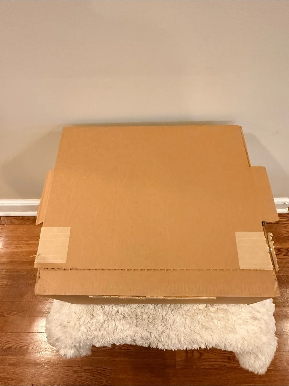 Authentic Louis Vuitton Empty Orange Gift Box XL W Original LV Logo Mailer Box